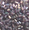 Transparent Matte Iris AB Tile Beads